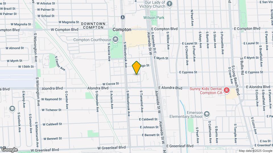 134 E Cypress St Map and Location Details