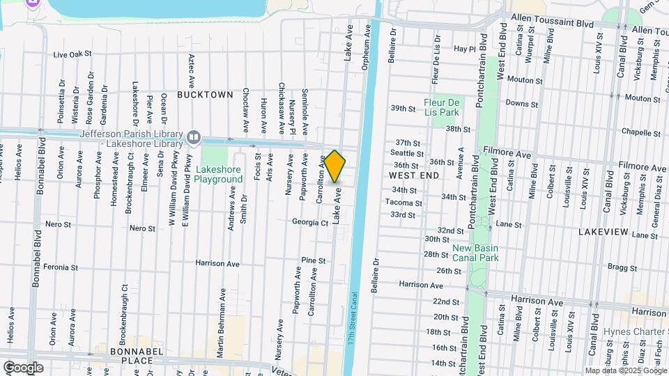 1358 Lake Ave Mapa y Detalles de la Ubicación