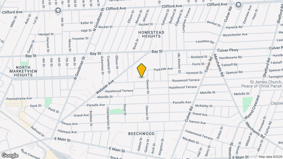 166 Rosewood Terrace Map and Location Details