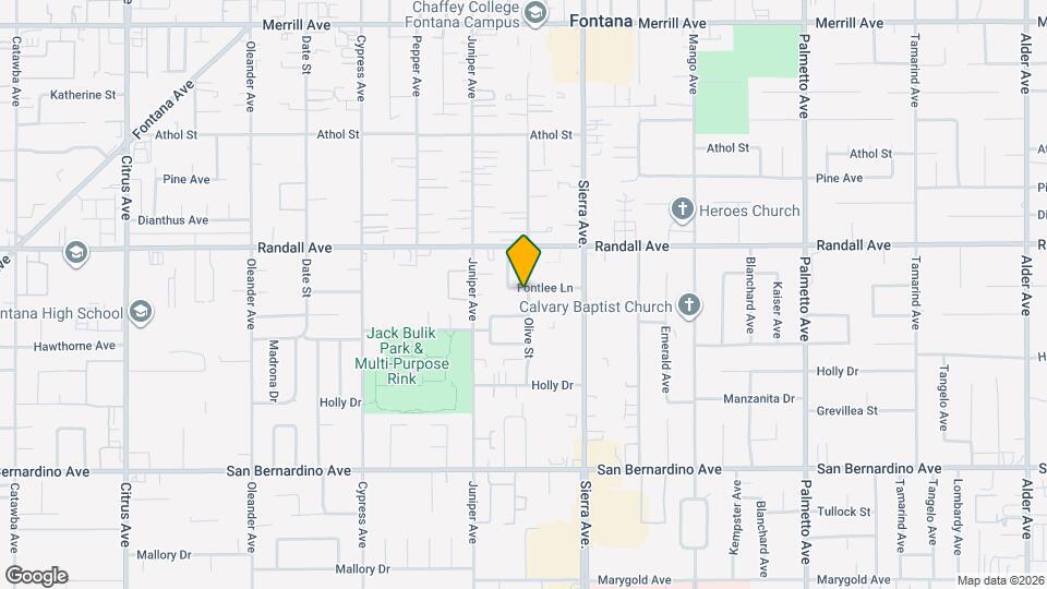 9388 Olive St Map and Location Details