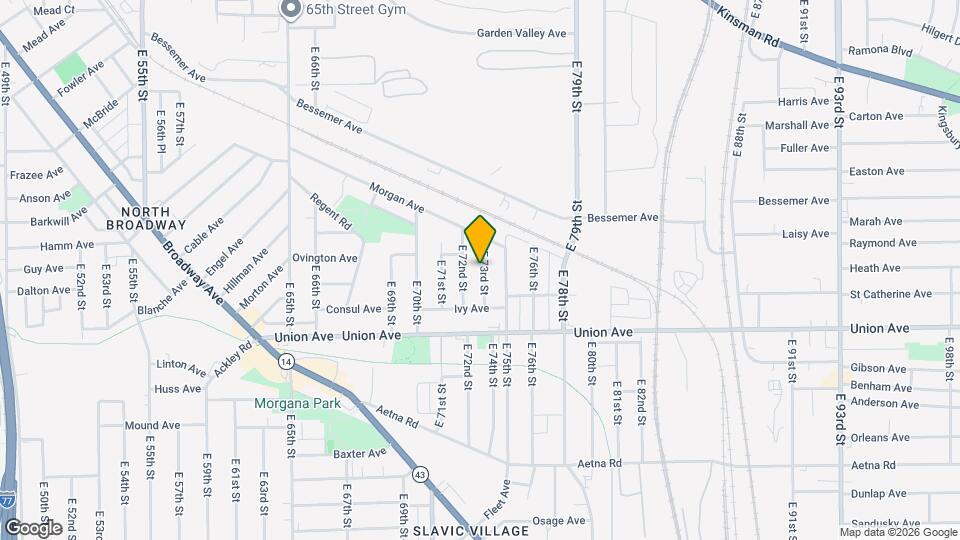 3430 E 73rd St Map and Location Details