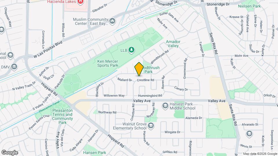 2444 Crestline Rd Map and Location Details