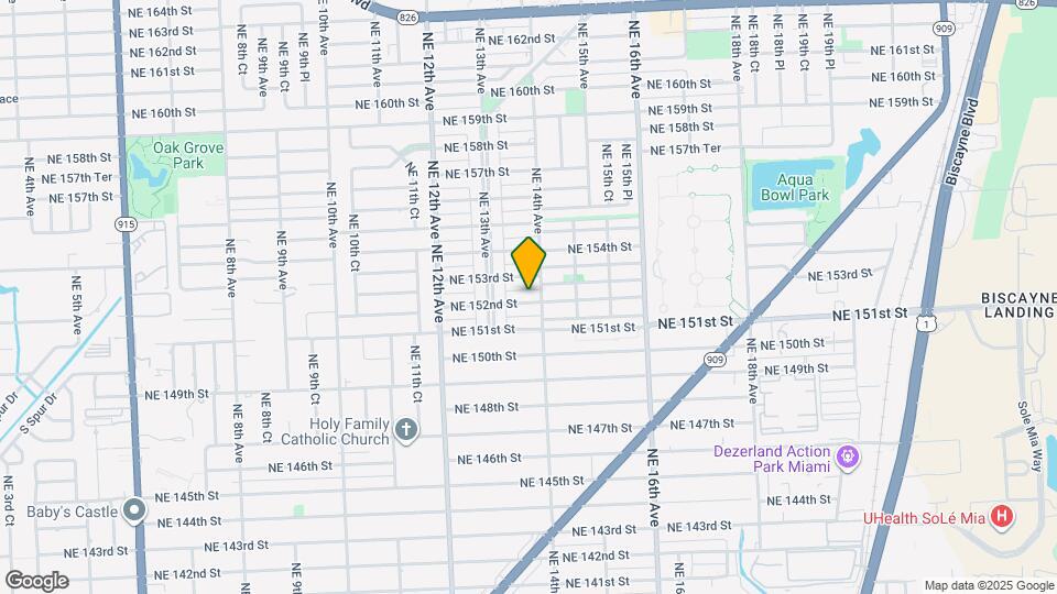 1381 NE 152nd St Map and Location Details