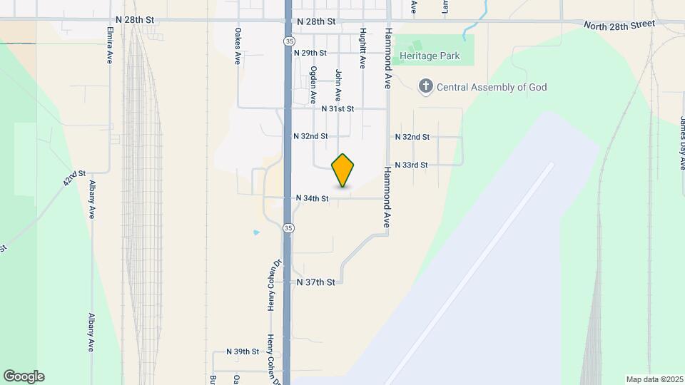 1527 N 34th St Map and Location Details