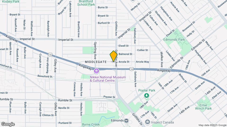 6880 Arcola St Map and Location Details