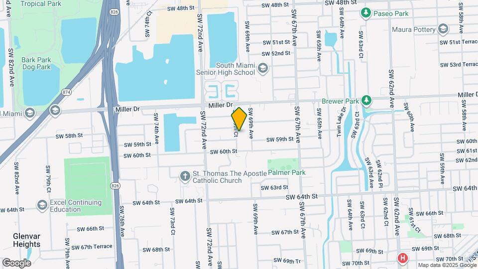 5827 SW 69th Ct Map and Location Details