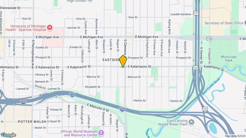 408 S Clemens Ave Map and Location Details