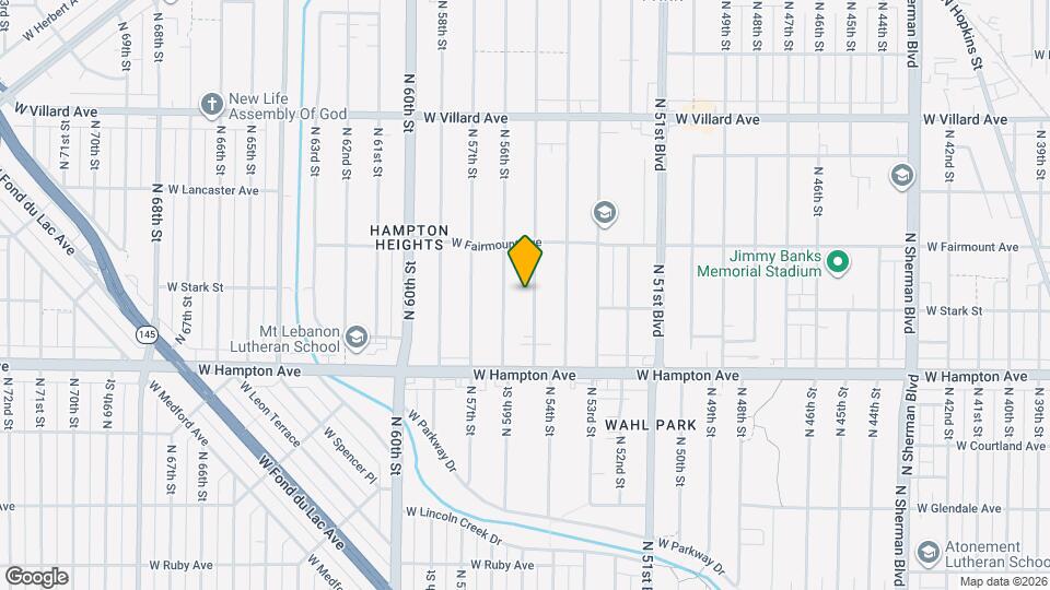 4917 N 55th St Map and Location Details