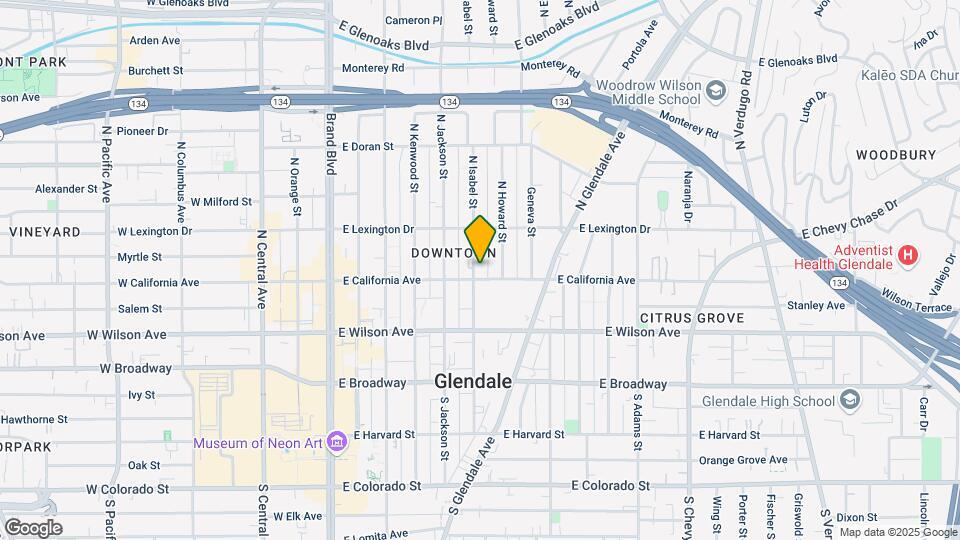 300 N Isabel St Map and Location Details