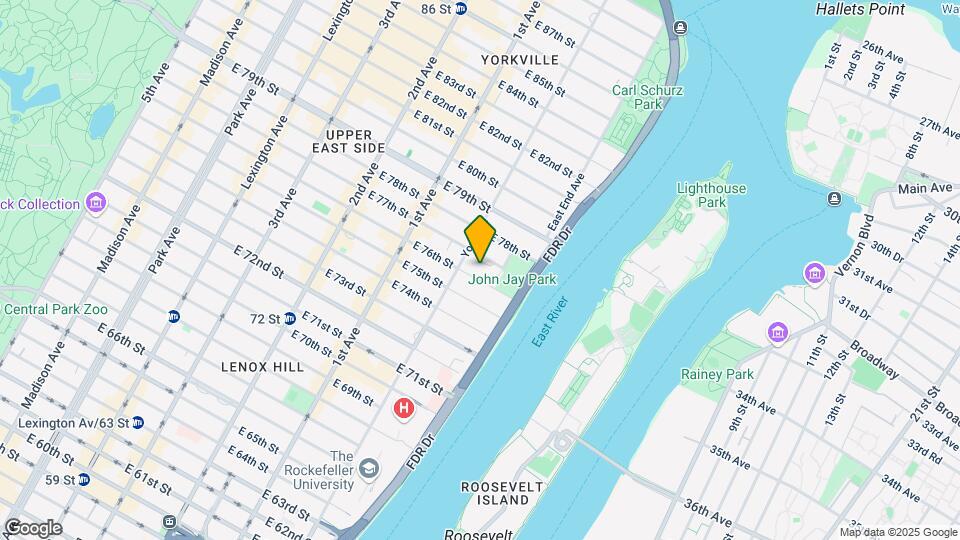 500 E 77th St Map and Location Details