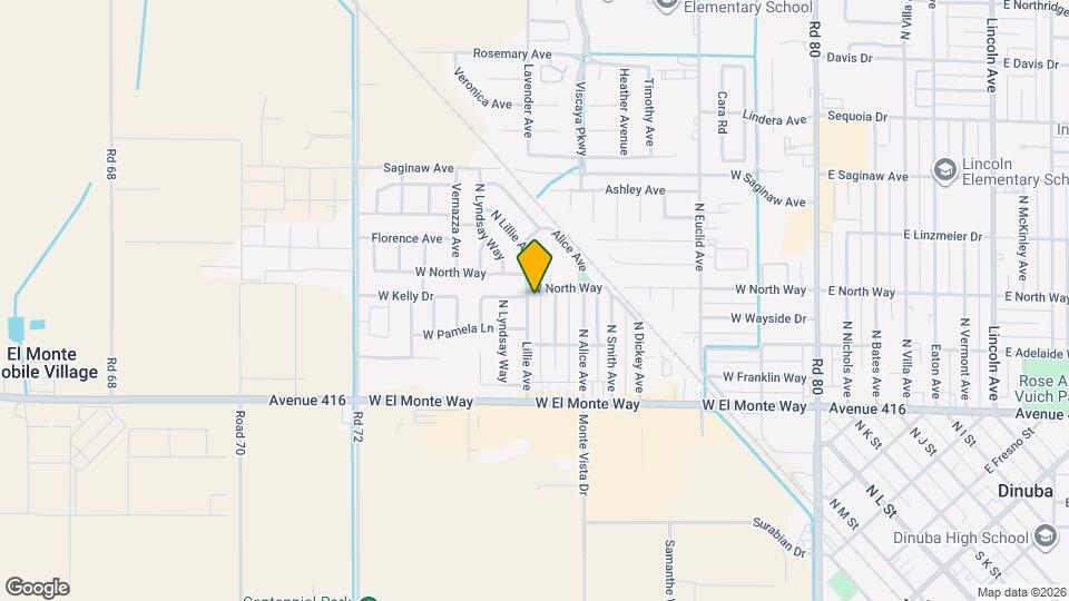 458 N Lillie Ave Map and Location Details