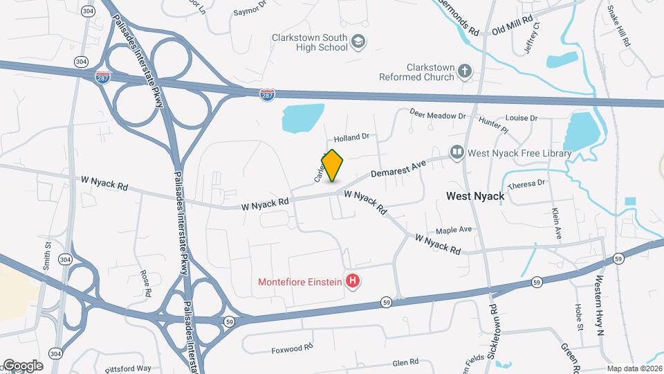 502 W Nyack Rd Map and Location Details