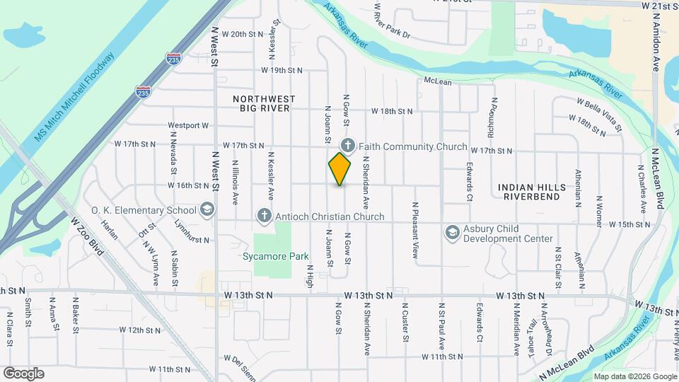 1651 N Gow St, Unit 1651 Map and Location Details