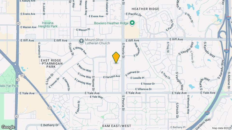 12001 E Harvard Ave, Unit 13-104 Map and Location Details