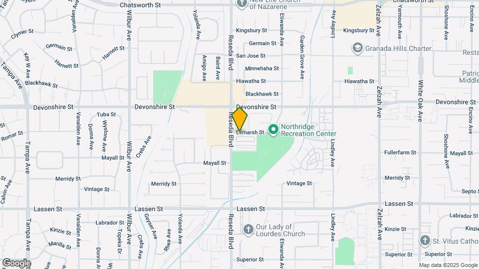 18452 Lemarsh St Map and Location Details