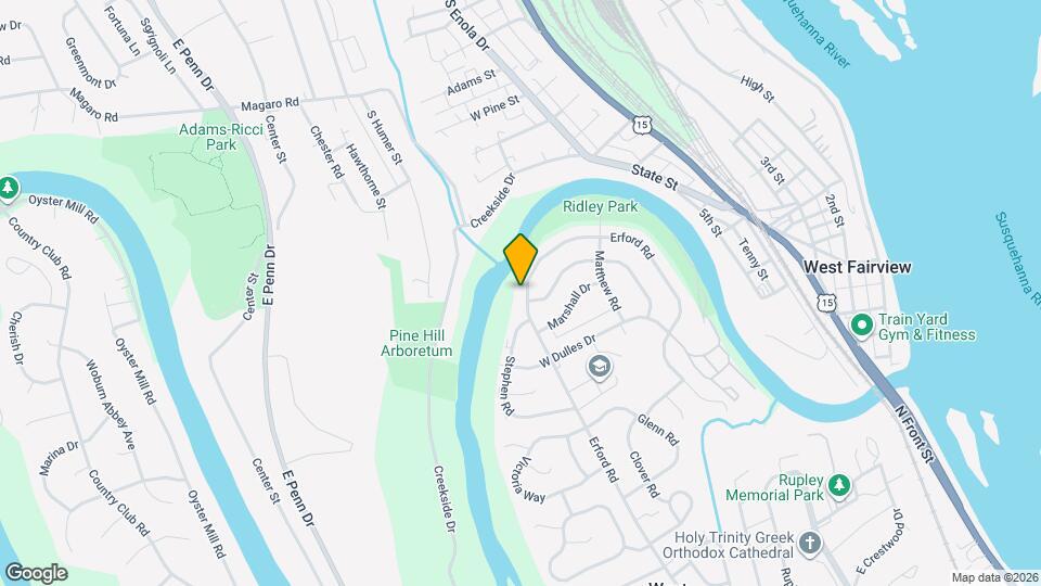 605 Erford Rd Map and Location Details