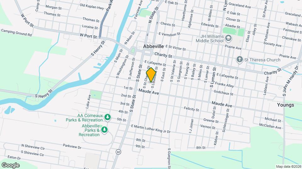 404 S Louisiana St Map and Location Details