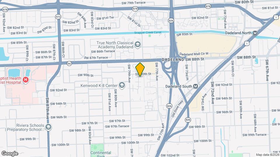 9055 SW 78th Ct Map and Location Details