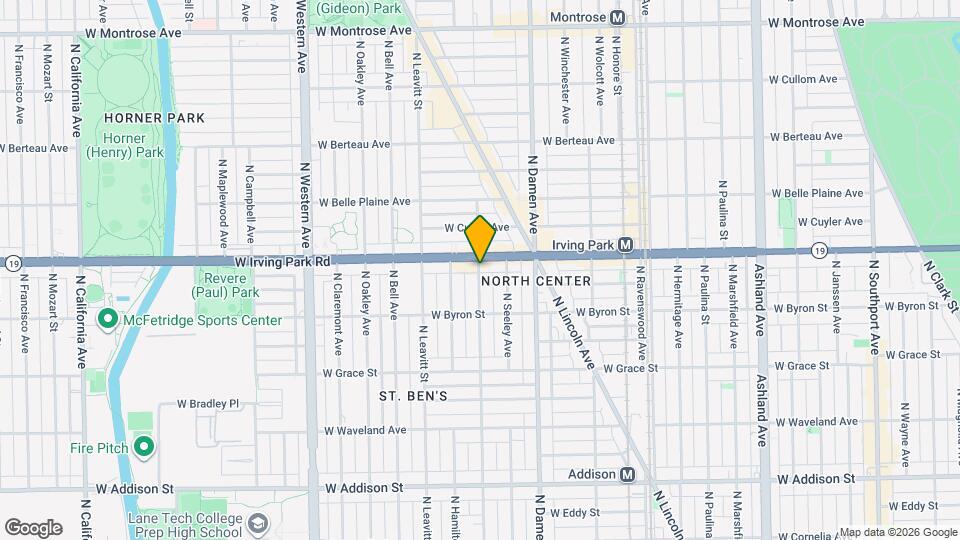 3947 N Hoyne Ave Map and Location Details