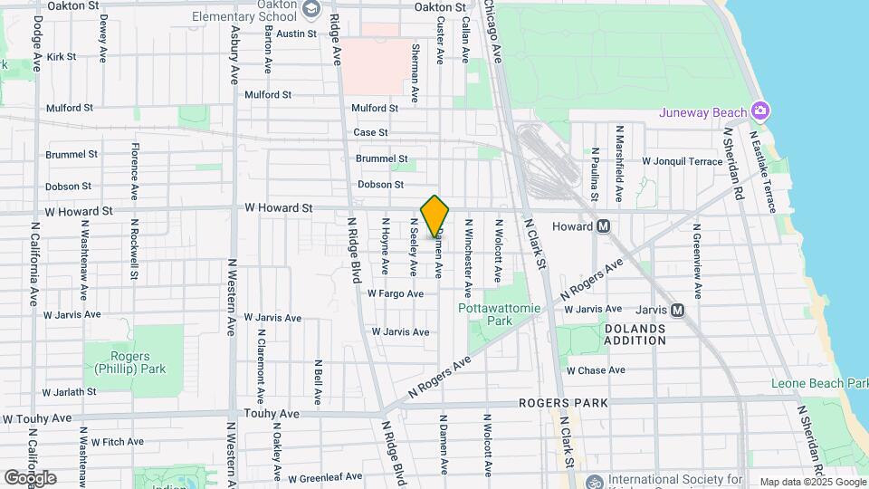 7506 N Damen Ave Map and Location Details