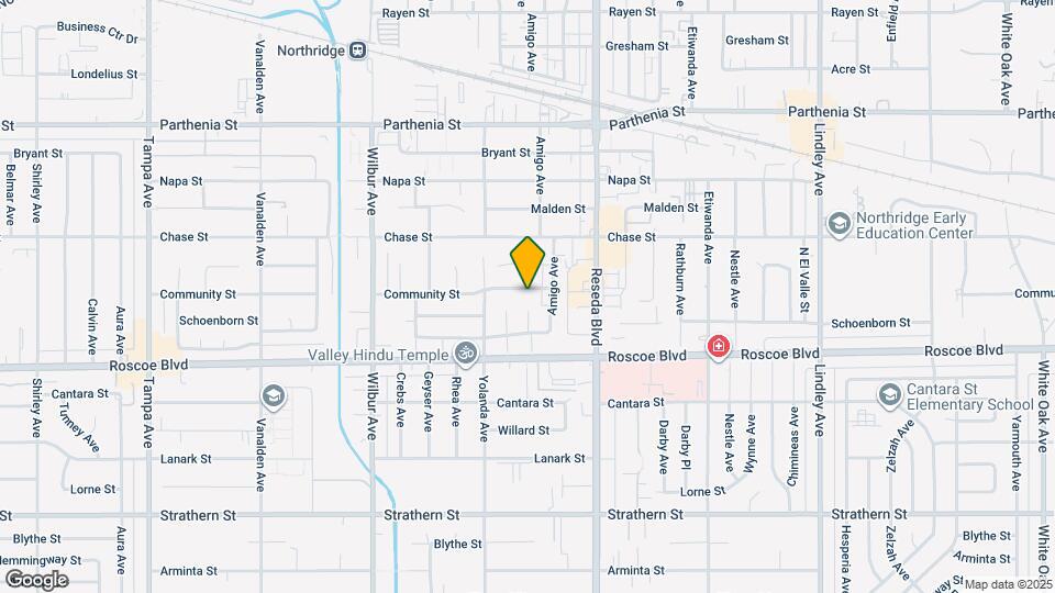 18612 Community St Map and Location Details
