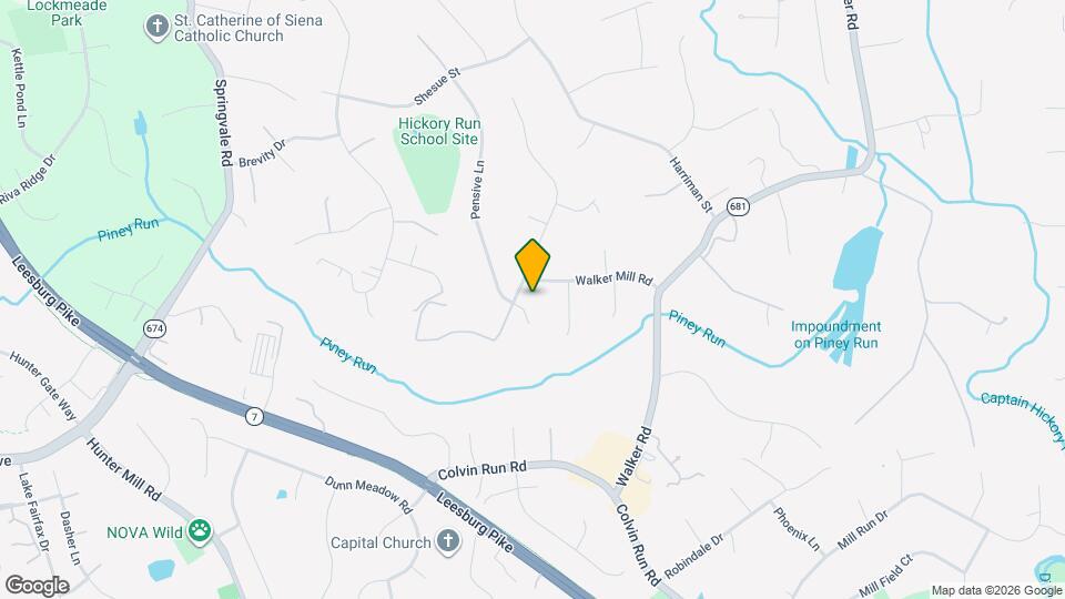 1034 Walker Mill Rd Map and Location Details