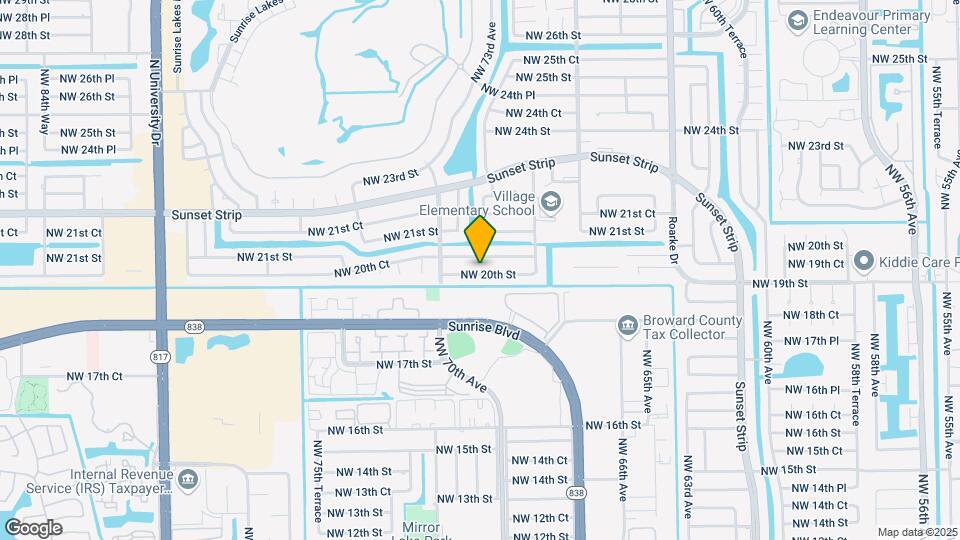 7231 NW 20th St Map and Location Details