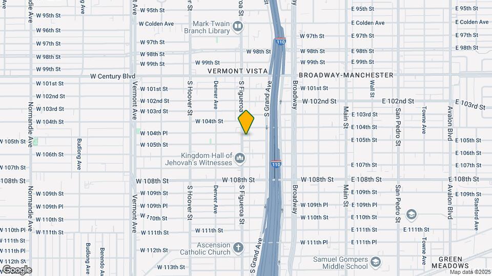 10424 S Figueroa St Mapa y Detalles de la Ubicación