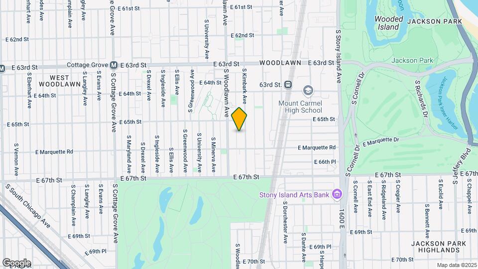 6526 S Kimbark Ave Map and Location Details