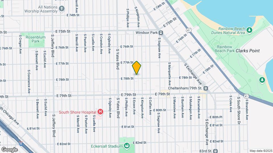 7757 S Essex Ave Map and Location Details