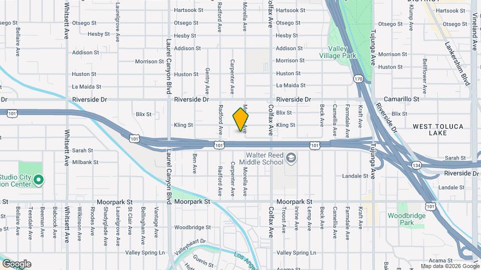 4637 Morella Ave Map and Location Details