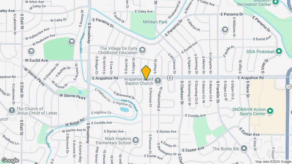 6725 S Penrose Ct, Unit 2701 Map and Location Details