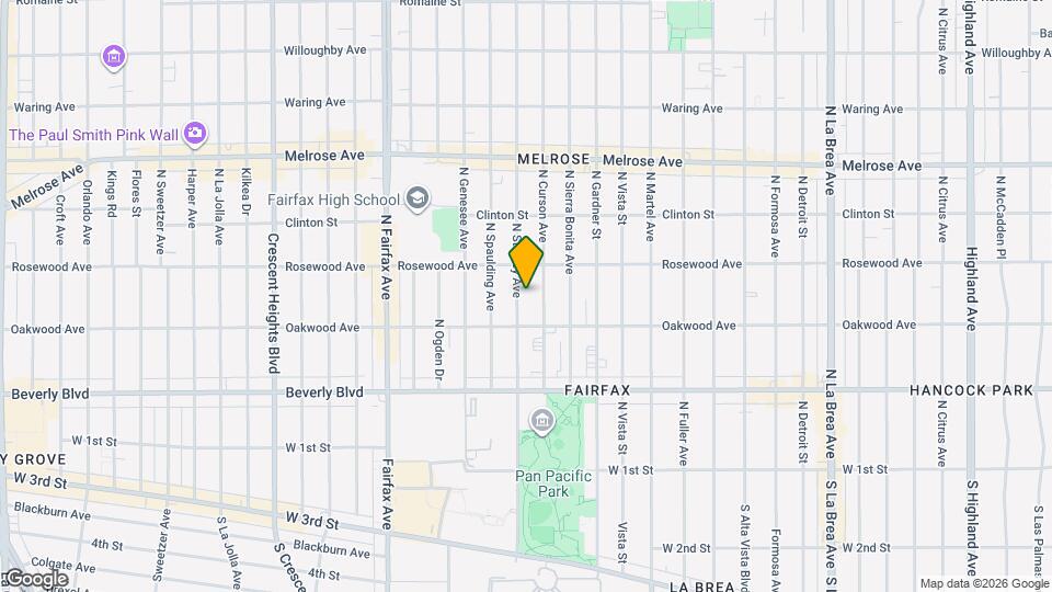 436 N Stanley Ave Map and Location Details