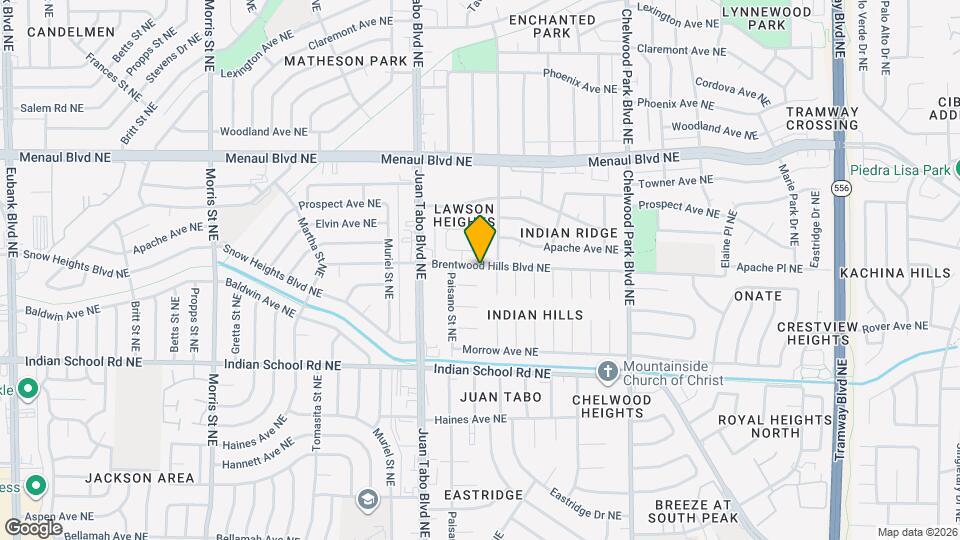 11920 Brentwood Hills Blvd NE Map and Location Details