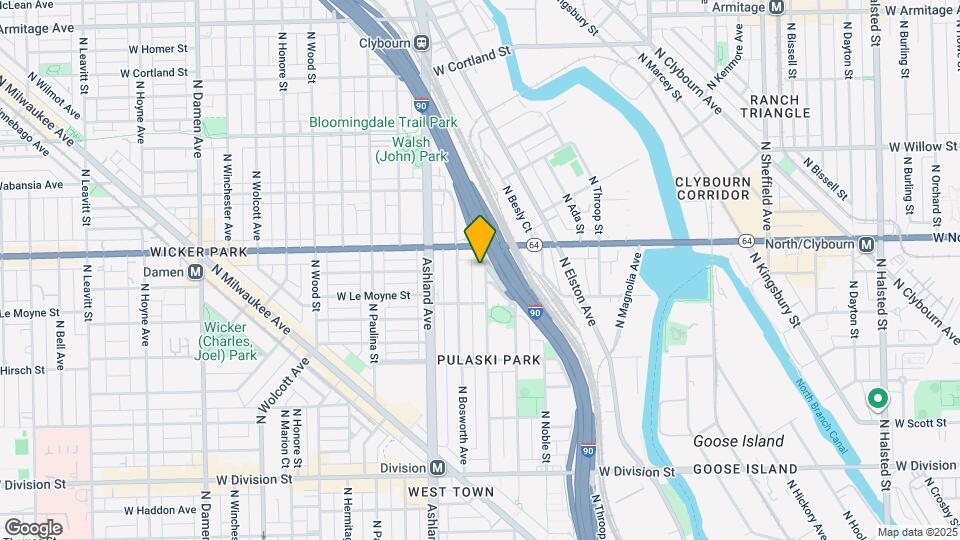 1532 N Greenview Ave Map and Location Details