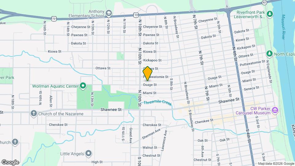 920 Osage St Map and Location Details