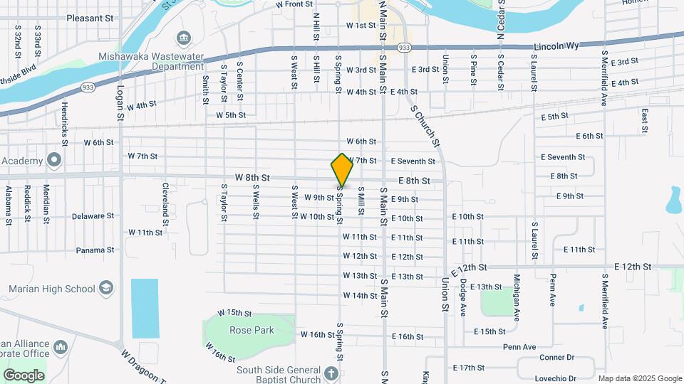 722 S Spring St Map and Location Details