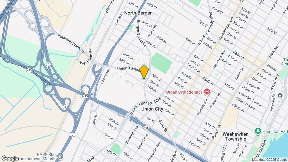 3713 Bergen Tpke, Unit 2 Map and Location Details