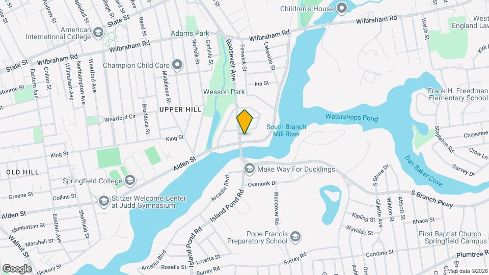 600 Alden St Map and Location Details