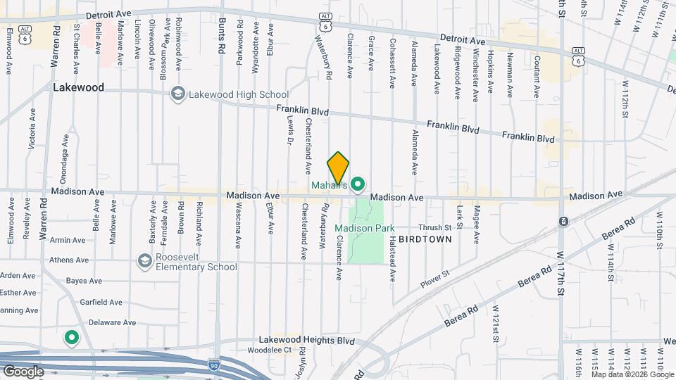 13318 Madison Ave, Unit Apt 4 Mapa y Detalles de la Ubicación