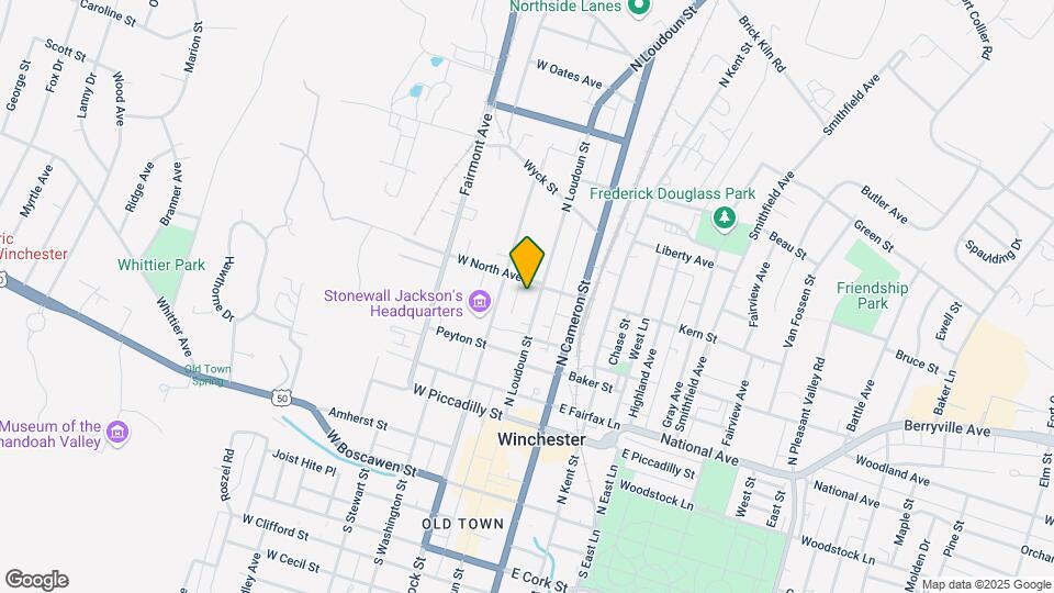 447 N Loudoun St Map and Location Details