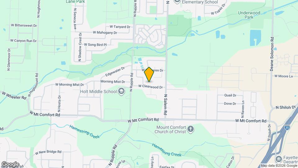 3558 W Clearwood Dr Mapa y Detalles de la Ubicación