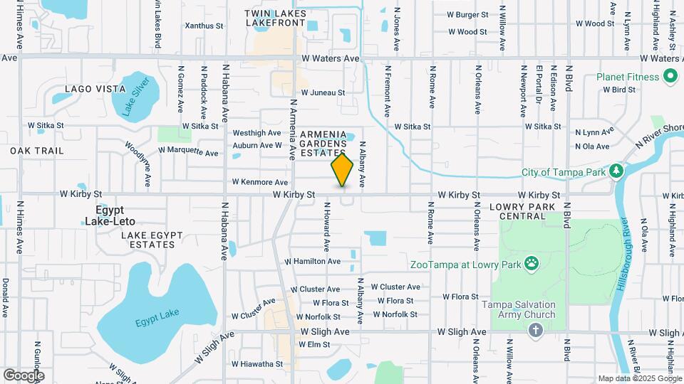 2115 W Kirby St Map and Location Details