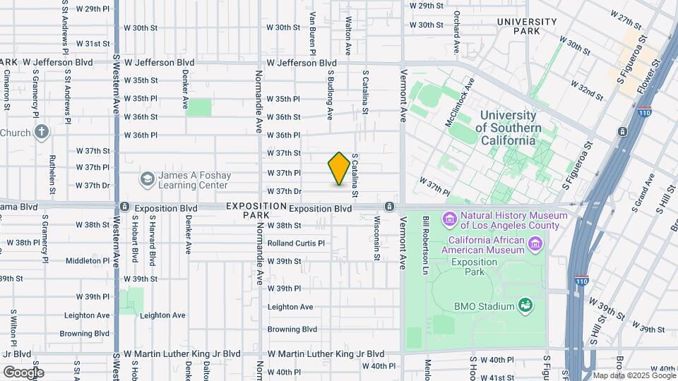 1227 W 37th Dr Mapa y Detalles de la Ubicación