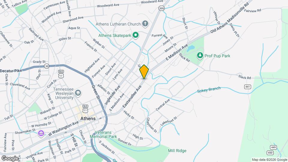 901 Eastanallee Ave Map and Location Details