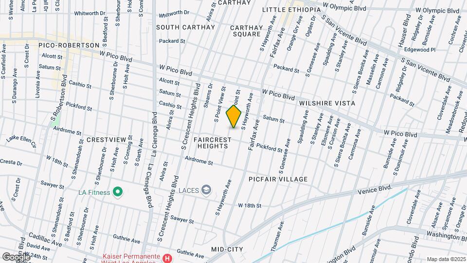1522 Hi Point St Mapa y Detalles de la Ubicación