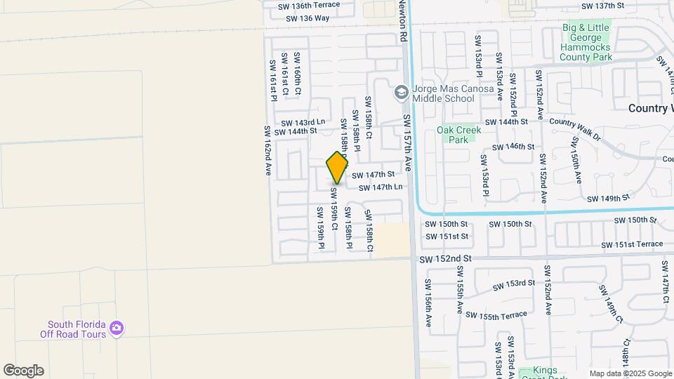 14755 SW 159th Ct Map and Location Details