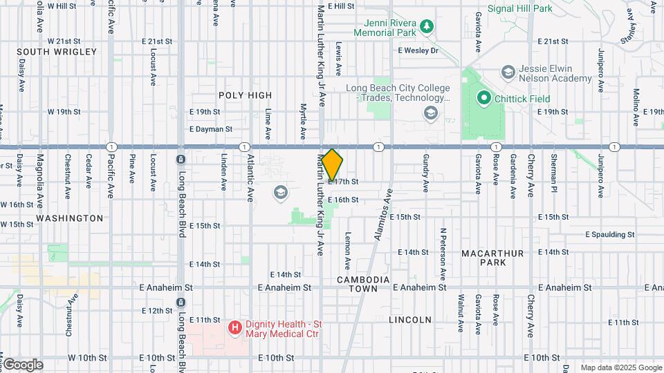 1018-1024 E 17th St Map and Location Details