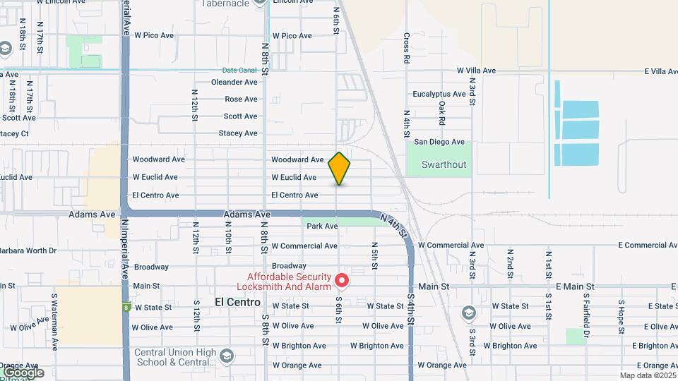 590 El Centro Ave-Unit -1 Map and Location Details