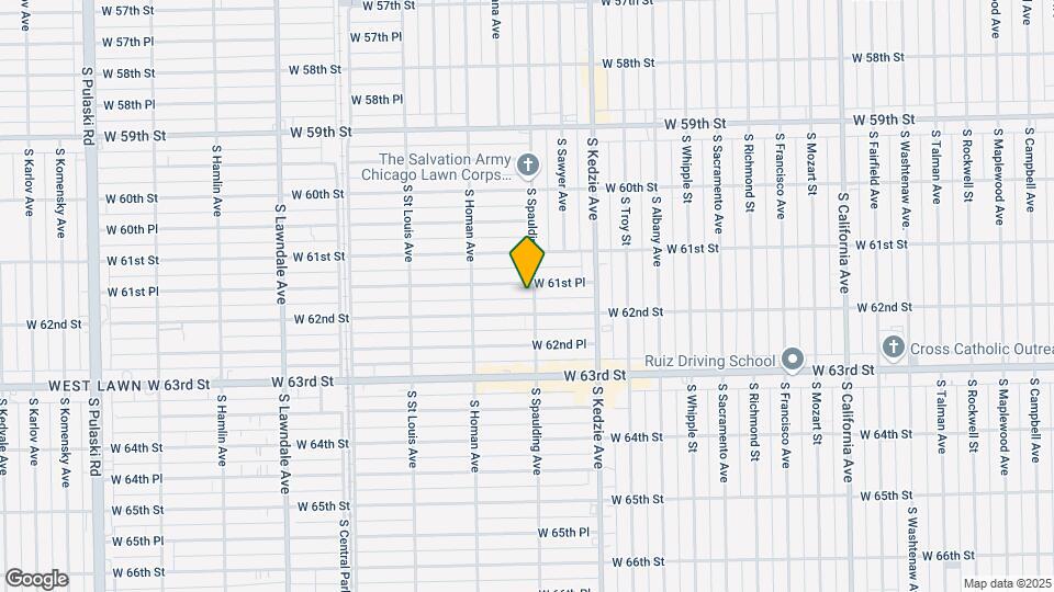 6134-6144 S Spaulding Ave Map and Location Details